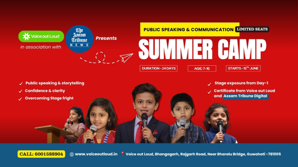 public speaking summer-camp for kids in guwahati